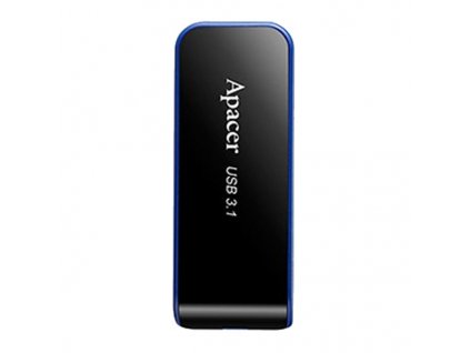 Apacer USB flash disk, USB 3.0, 32GB, AH356, černý, AP32GAH356B-1, USB A, s výsuvným konektorem