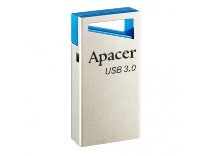 Apacer USB flash disk, USB 3.0, 64GB, AH155, stříbrný, AP64GAH155U-1, USB A, s poutkem