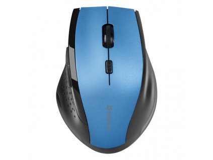 Myš bezdrátová, Defender Accura MM-365, černo-modrá, optická, 1600DPI