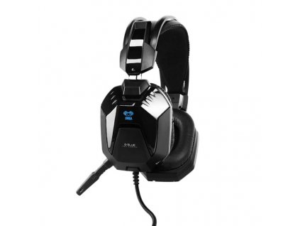E-blue Cobra H 948, herní sluchátka s mikrofonem, černá, 2x 3.5 mm jack
