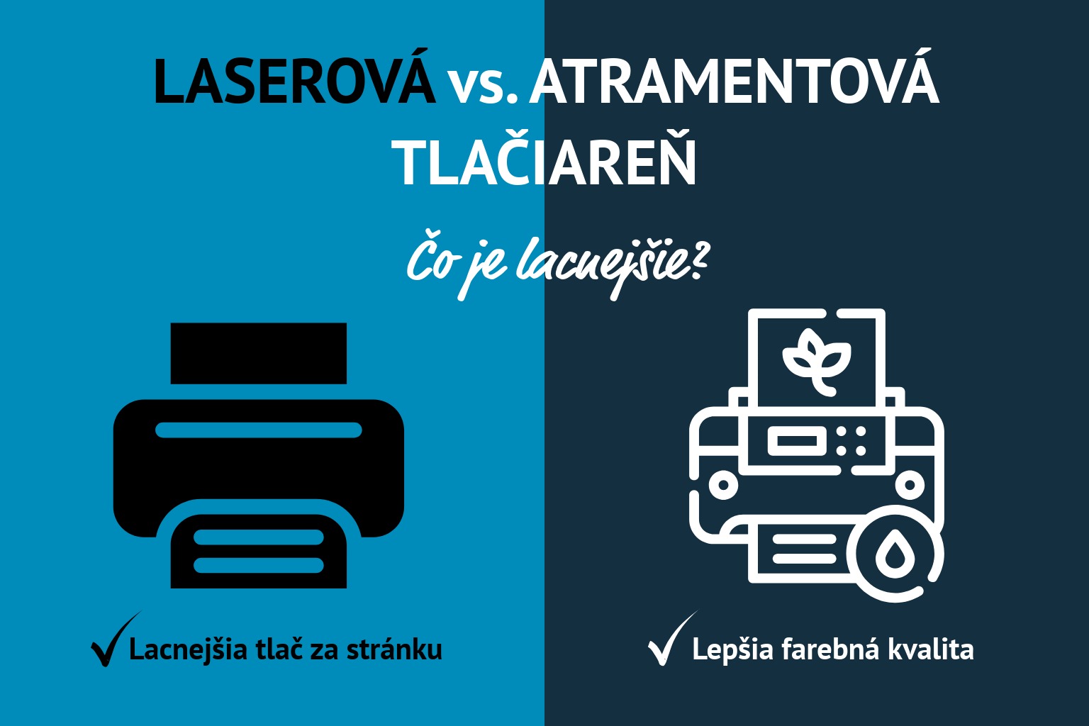 Laserová vs. atramentová tlačiareň – čo je lacnejšie?