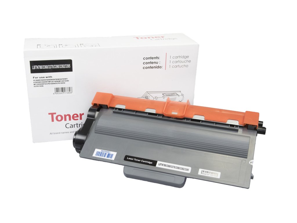 Kompatibilná tonerová náplň TN3390, TN3370, TN780, TN3360, 12000 listov pre tlačiarne Brother (Neutral Color)