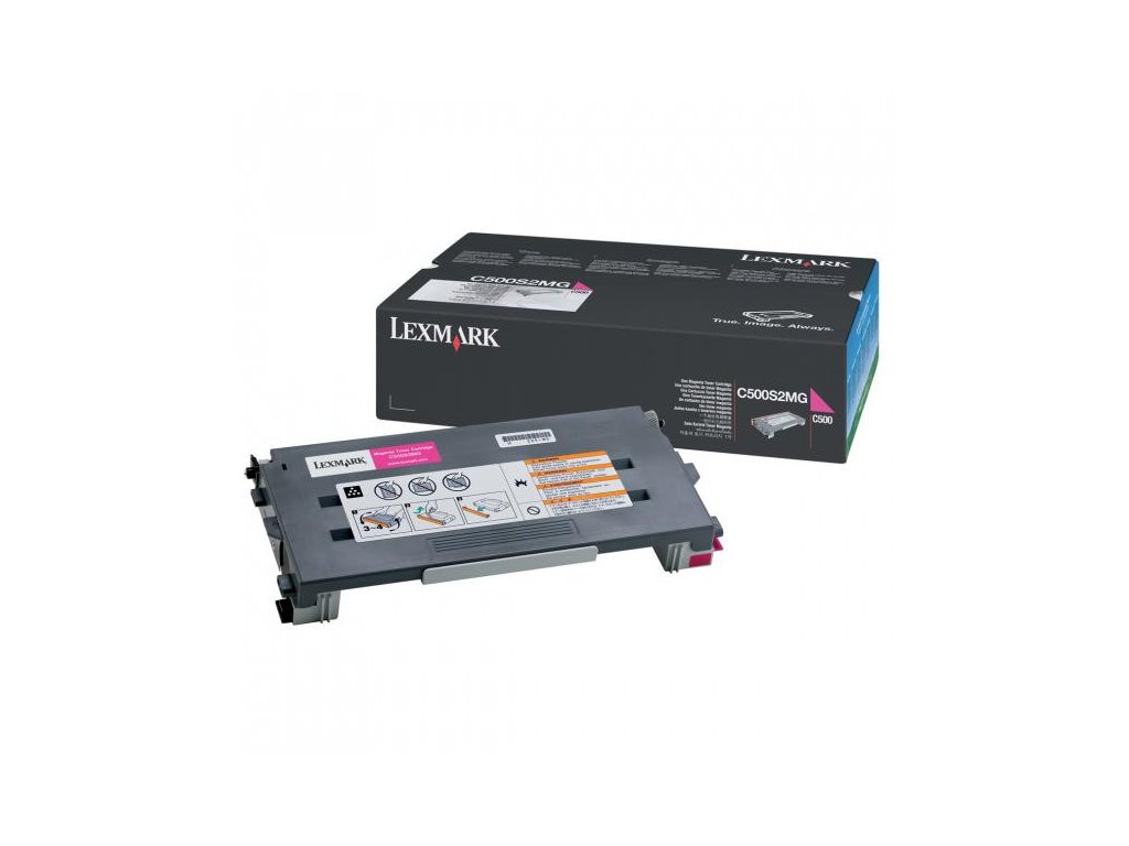 Lexmark originál toner C500S2MG, magenta, 1500str., return