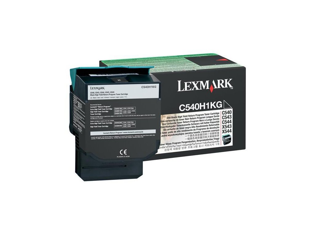 Lexmark originál toner C540H1KG, black, 2500str., high capacity, return