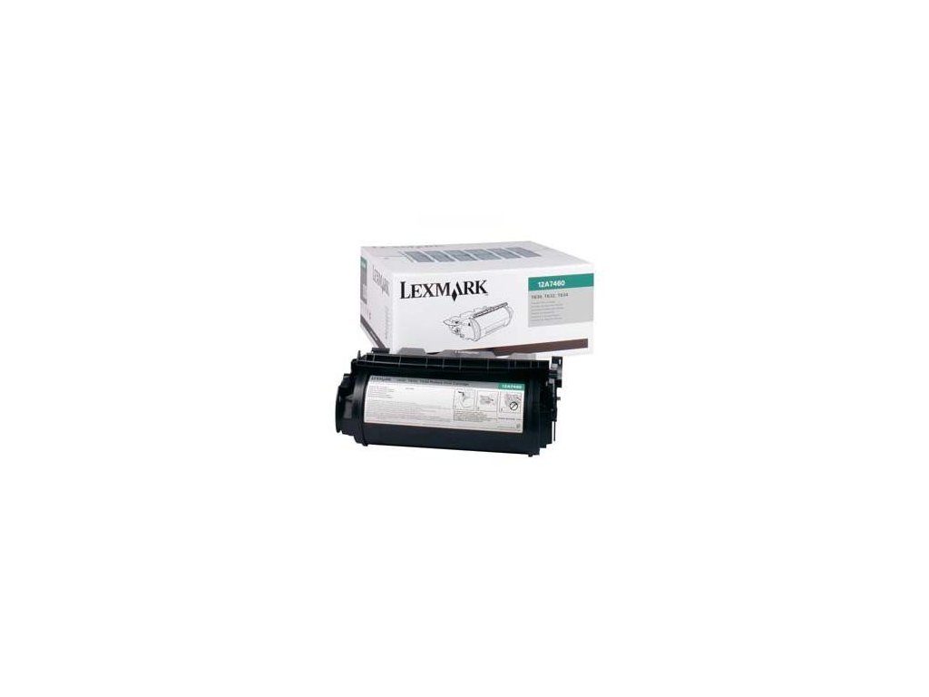 Lexmark originál toner 12A7460, black, 5000str., return