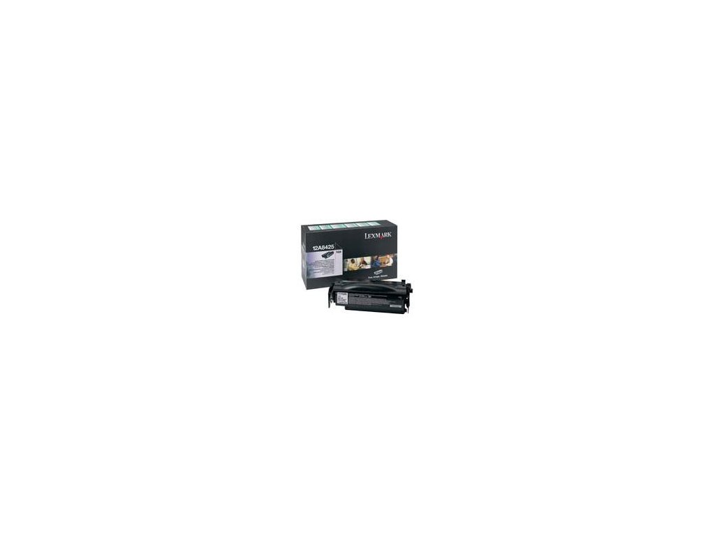 Lexmark originál toner 12A8425, black, 12000str., return