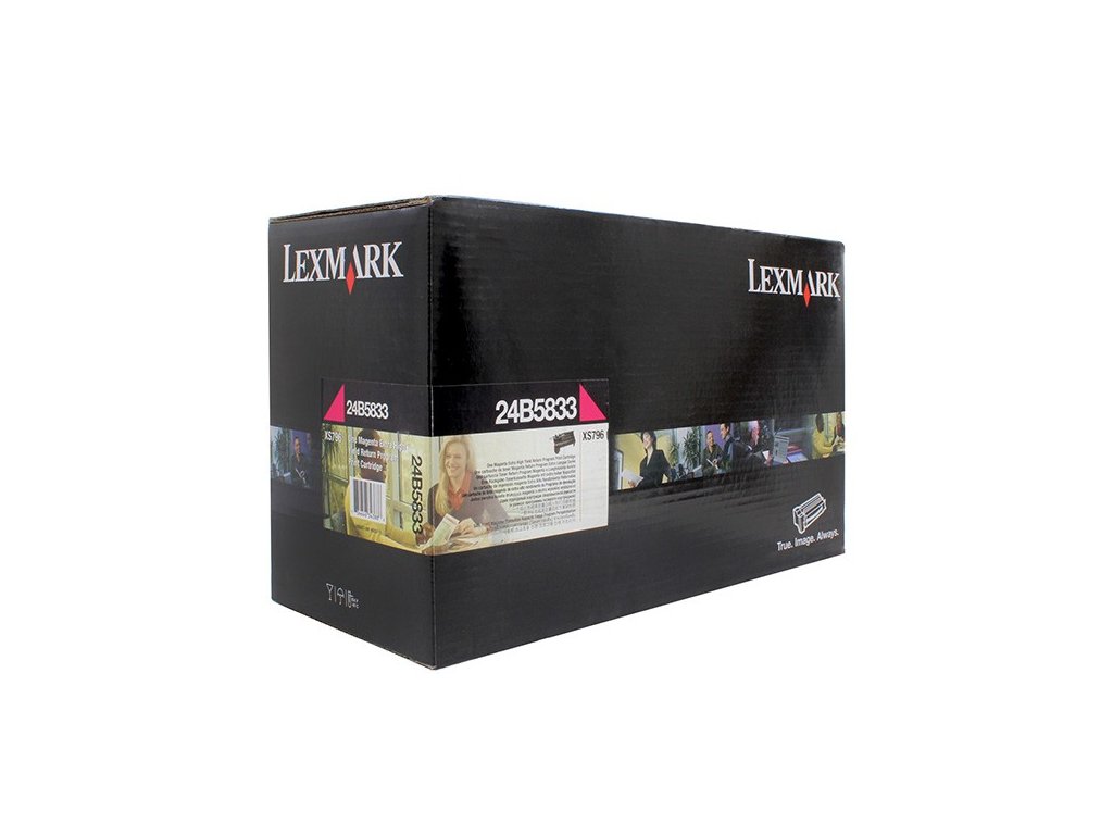 Lexmark originál toner 24B5833, magenta, 18000str., extra high capacity, return