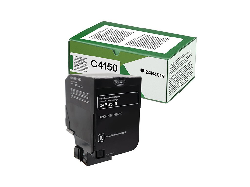 Lexmark originál toner 24B6519, black, 10000str., high capacity, return