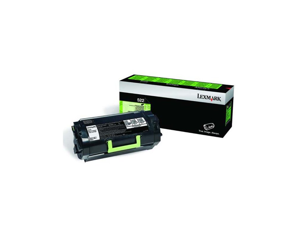 Lexmark originál toner 52D2000, 522, black, 6000str., return