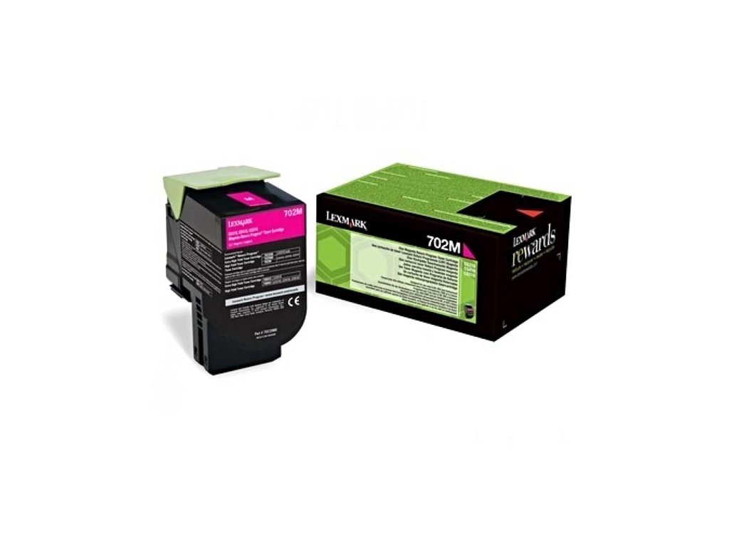 Lexmark originál toner 70C20M0, magenta, 1000str., return