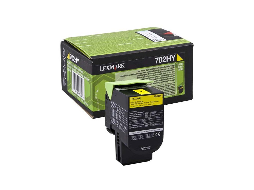 Lexmark originál toner 70C2HY0, yellow, 3000str., high capacity, return