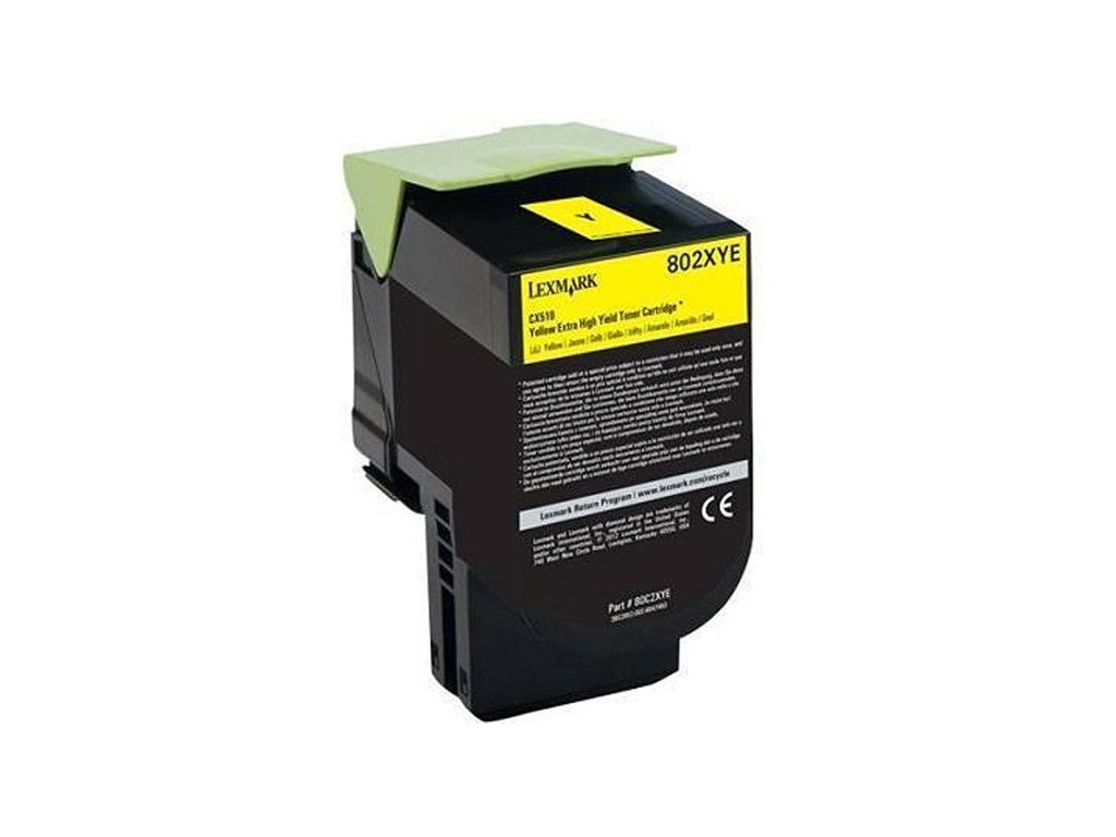 Lexmark originál toner 80C20YE, yellow, 1000str., return