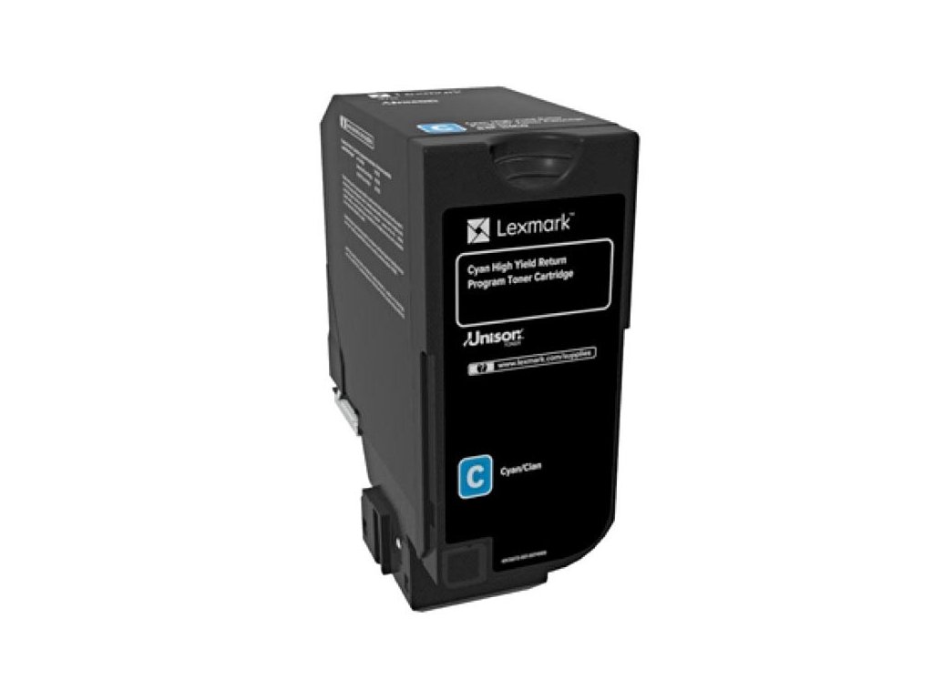 Lexmark originál toner 84C2HC0, cyan, 16000str., return
