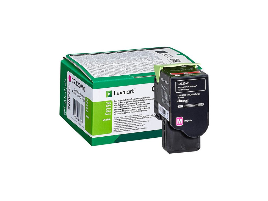 Lexmark originál toner C2320M0, magenta, 1000str., return