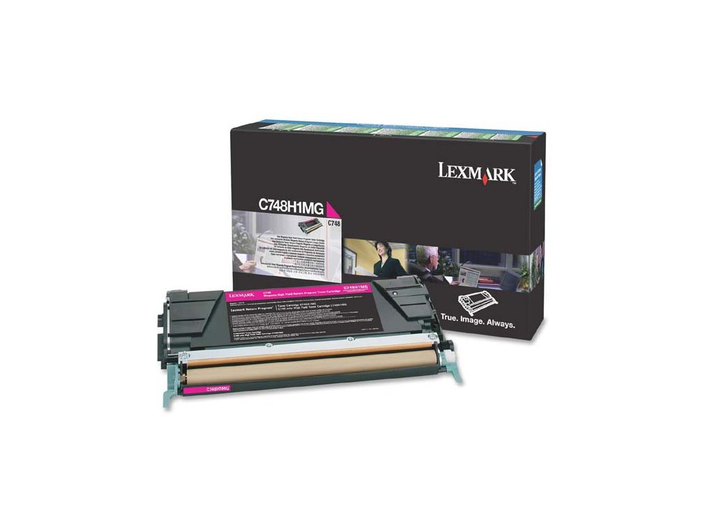 Lexmark originál toner C748H1MG, magenta, 10000str., high capacity, return