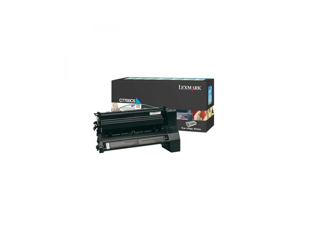 Lexmark originál toner C7700CS, cyan, 6000str., return