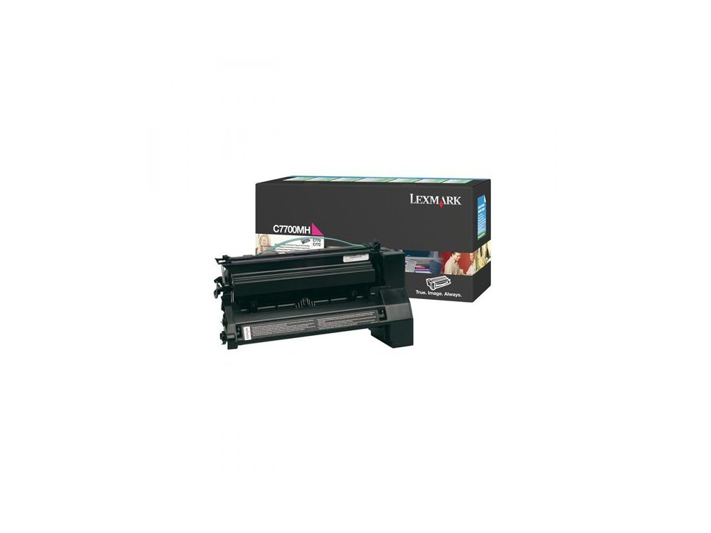 Lexmark originál toner C7700MH, magenta, 10000str., return