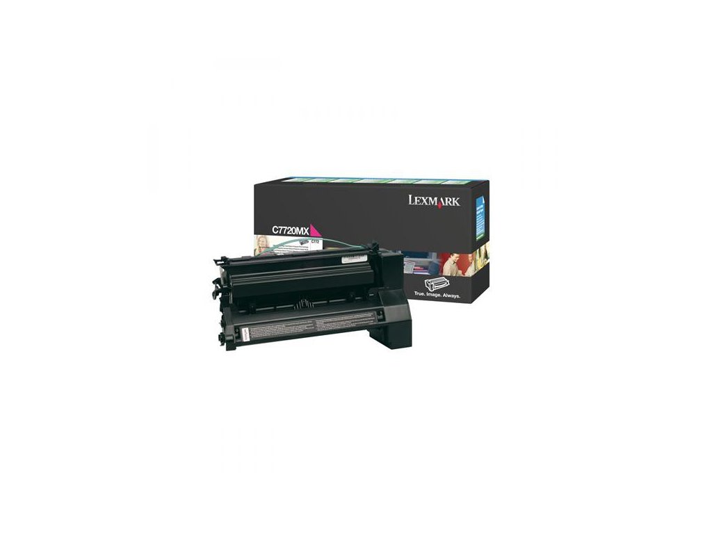 Lexmark originál toner C7720MX, magenta, 15000str., return