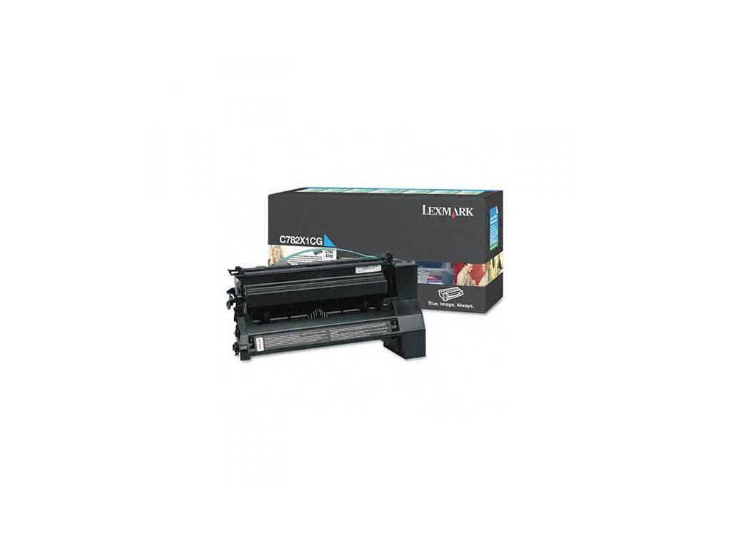 Lexmark originál toner C782X1CG, cyan, 15000str., return