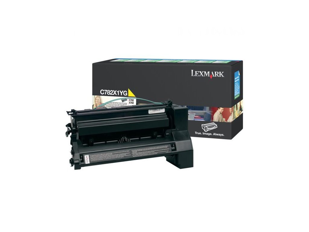 Lexmark originál toner C782X1YG, yellow, 15000str., return