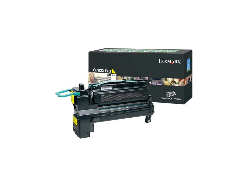 Lexmark originál toner C792X1YG, yellow, 20000str., extra high capacity, return