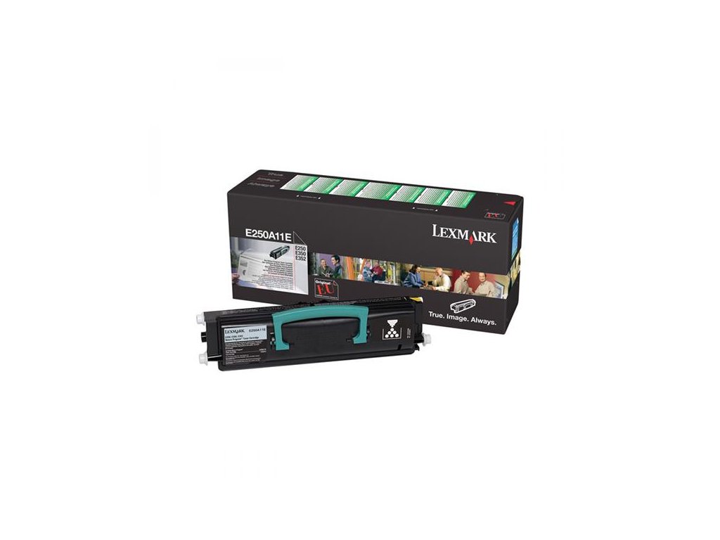 Lexmark originál toner E250A11E, black, 3500str., return