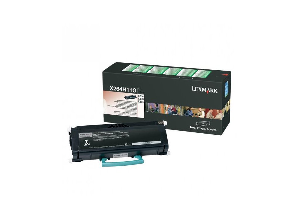 Lexmark originál toner X264H11G, black, 9000str., high capacity, return