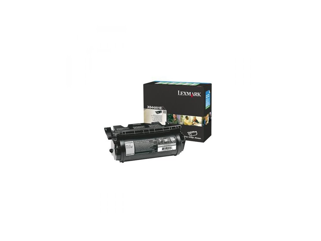 Lexmark originál toner X644A11E, black, 10000str., return