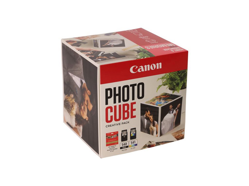 Canon Photo CUBE Creative Pack White PINK originál ink PG-540/CL-541/PP-201, 5225B016, black/color, Multi-pack -