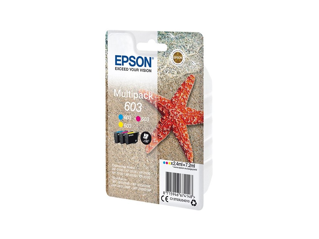 Epson originál ink C13T03U54010, 603, color, 3x2.4ml
