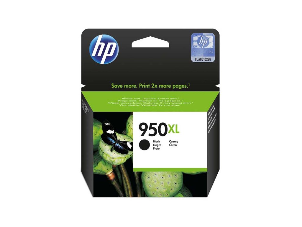 HP originál ink CN045AE, HP 950XL, black, blister, 2300str., 53ml