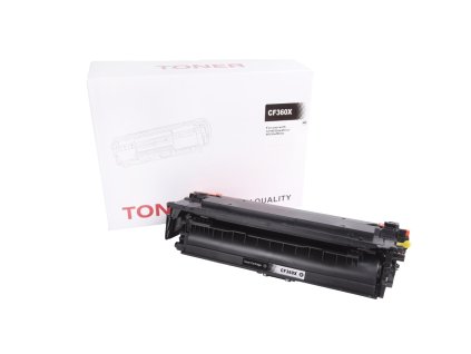 Kompatibilná tonerová náplň CF360X, 508X, 0461C001, CRG040HBK, 12500 listov pre tlačiarne HP
