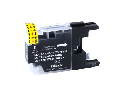Kompatibilná atramentová náplň LC1240BK, LC1280BK, LC400BK, LC450BK, 16ml pre tlačiarne Brother (BULK)