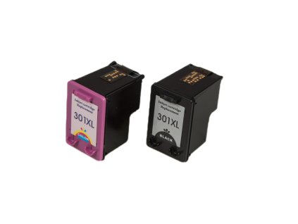 Renovovaná atramentová náplň CH563EE / CH564EE, no.301XL/BK+color/20ml+18ml pre tlačiarne HP (multipack)