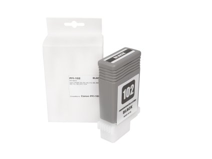 Renovovaná atramentová náplň 0895B001, PFI102BK, 130ml listov pre tlačiarne Canon (BULK)