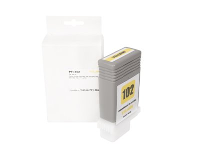 Renovovaná atramentová náplň 0898B001, PFI102Y, 130ml listov pre tlačiarne Canon (BULK)