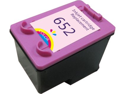 Renovovaná atramentová náplň F6V24AE#BHK, no.652XL, 18ml pre tlačiarne HP (BULK)