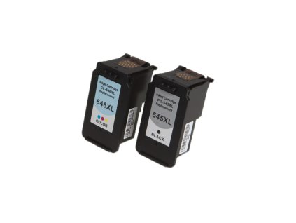 Renovovaná atramentová náplň 8286B001, 8288B001, PG545XL+CL546XL, BK+color (15ml+13, 5ml) pre tlačiarne Canon (MULTIPACK BULK)