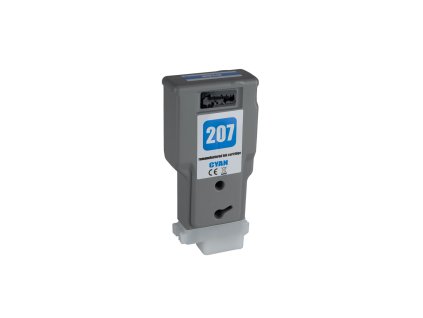 Renovovaná atramentová náplň 8790B001, PFI207C, 300ml pre tlačiarne Canon (BULK)