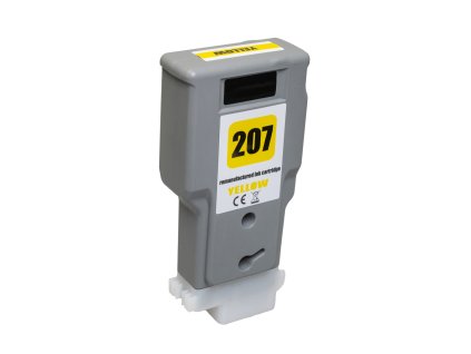 Renovovaná atramentová náplň 8792B001, PFI207Y, 300ml pre tlačiarne Canon (BULK)