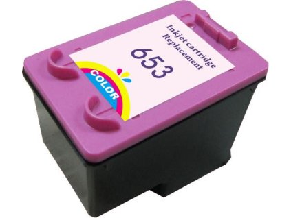 Renovovaná atramentová náplň 3YM74AE, no.653XL, 370 yield, 18ml pre tlačiarne HP (BULK)