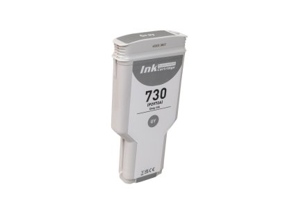 Kompatibilná atramentová náplň P2V66A, no.730 GY, 130ml listov pre tlačiarne HP (ORINK BULK)