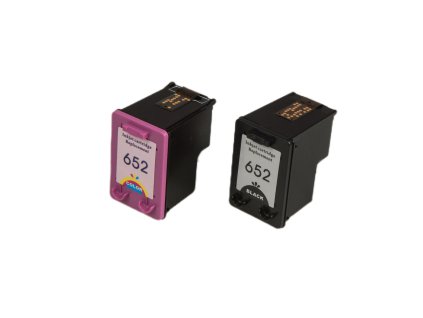 Renovovaná atramentová náplň F6V25AE#BHK / F6V24AE#BHK, no.652XL, black+color/20ml+18ml pre tlačiarne HP (MULTIPACK BULK)