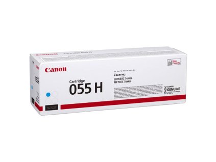 Canon originál toner 055 H C, 3019C002, cyan, 5900str., high capacity