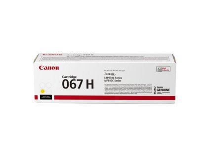 Canon originál toner 067 H Y, 5103C002, yellow, 2350str., high capacity