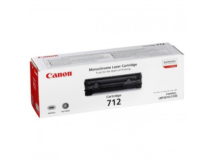 Canon originál toner 712 BK, 1870B002, black, 1500str.