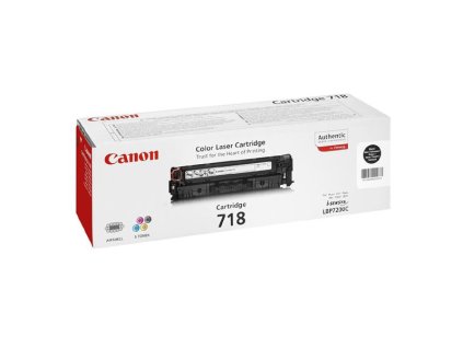 Canon originál toner 718 BK, 2662B005, black, 6800str., dual pack, 2ks