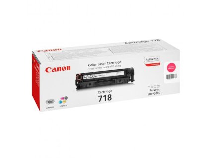 Canon originál toner 718 M, 2660B002, 2660B011, magenta, 2900str.