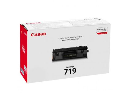Canon originál toner 719 BK, 3479B002, black, 2100str.