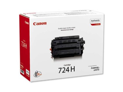 Canon originál toner 724 H BK, 3482B002, black, 12500str., high capacity